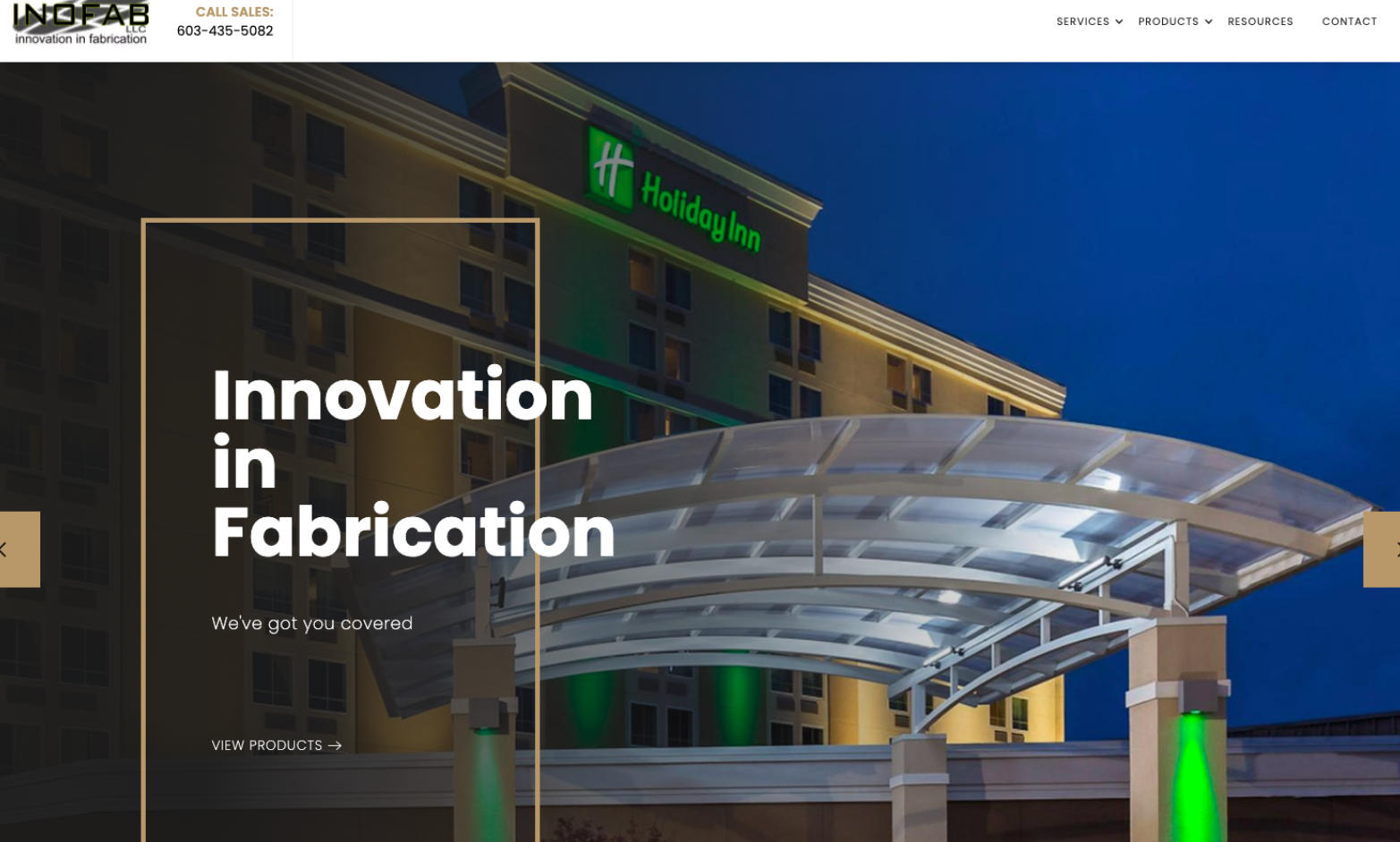 Inofab Manufacturing Website Design and Support